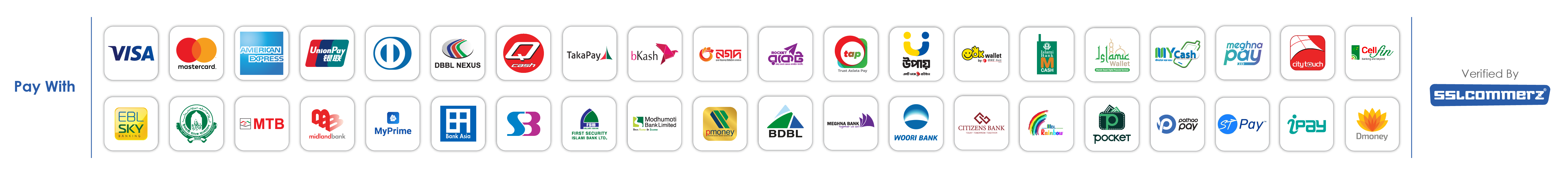 SSLCommerz Payment Methods